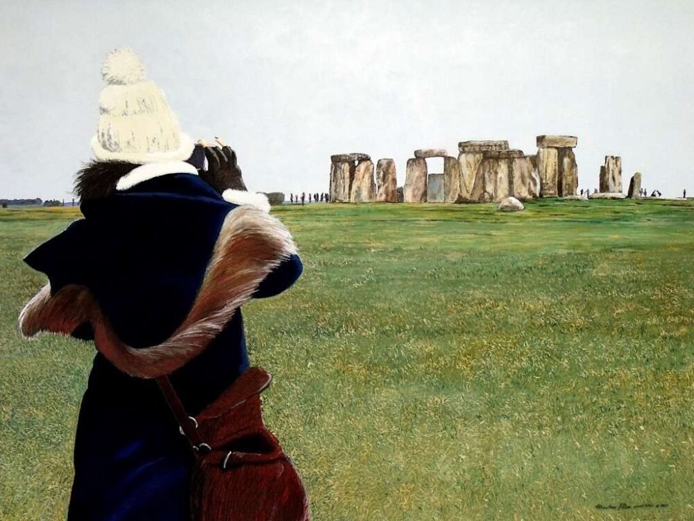 CLICK - STONEHENGE von Martin Eller, WVZ 1881, 90 x 110 cm - Galerie Alte Schule