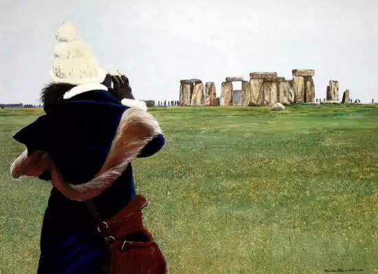 CLICK - STONEHENGE von Martin Eller, WVZ 1881, 90 x 110 cm - Galerie Alte Schule