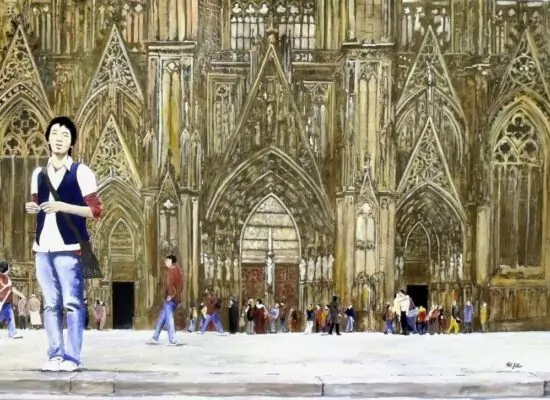 KNABE MIT BLAUER WESTE von Martin Eller-WVZ 1882, 70 x 100 cm Galerie Alte Schule.jpg