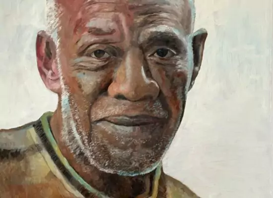 MITMENSCH von Martin Eller, WVZ 1902, Öl und Tempera auf Leinwand 100 x 80 cm - Galerie Alte Schule