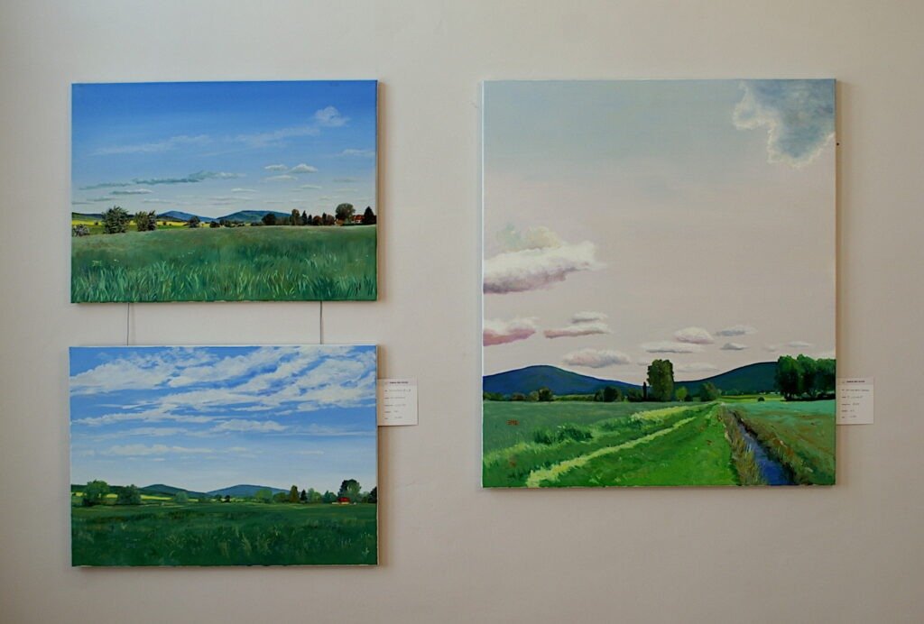 LANDSCHAFTEN aus der Serie "Einhundert berühmte Ansichten der Gleichberge" von Martin Eller - Herbstausstellung 2025 - Galerie Alte Schule