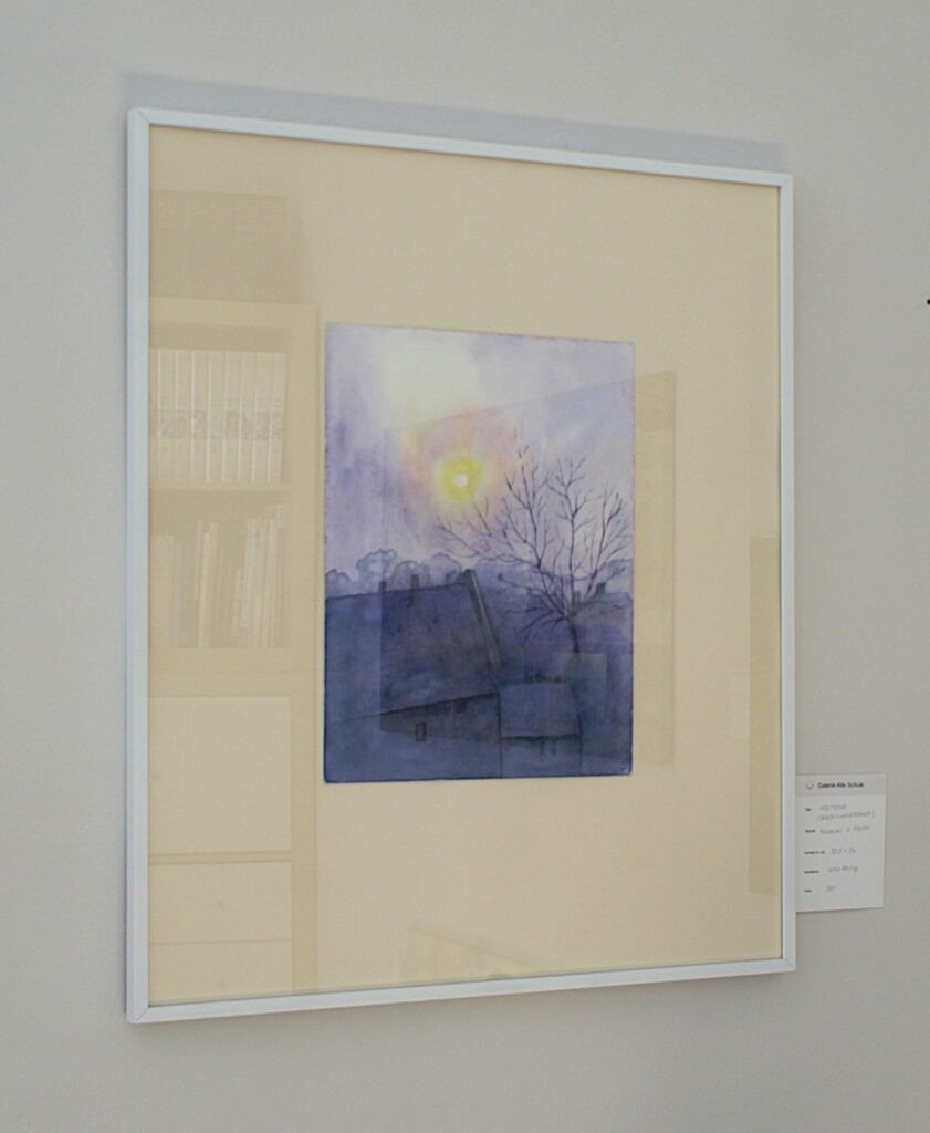 NOCTURNO von Lotte Hering, Gesamtansicht II im Rahmen 61 x 51 cm - Galerie Alte Schule