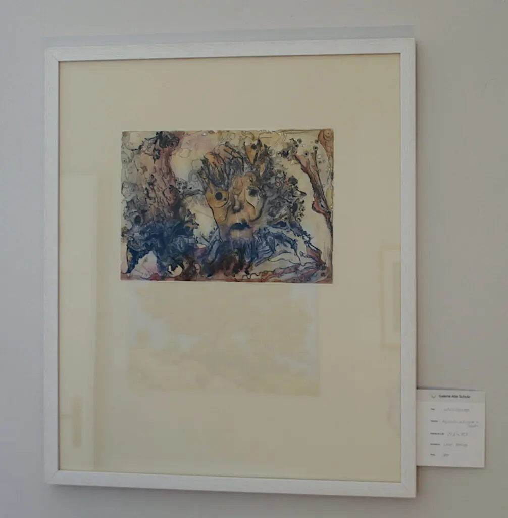 WALDGEISTER von Lotte Hering, Gesamtansicht II im Rahmen 62 x 53 cm - Galerie Alte Schule