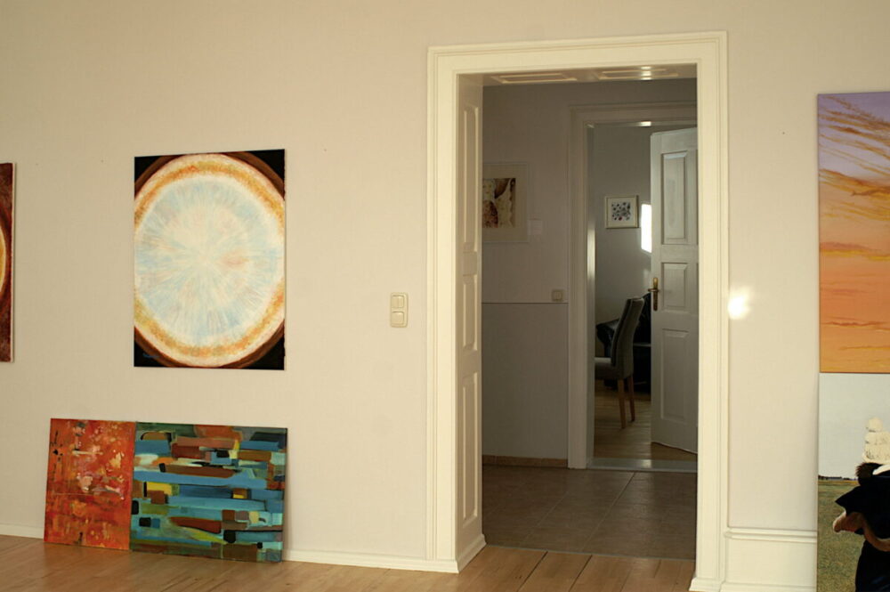 Ansicht aktuelle Hängung in der Galerie Alte Schule - Januar 2026