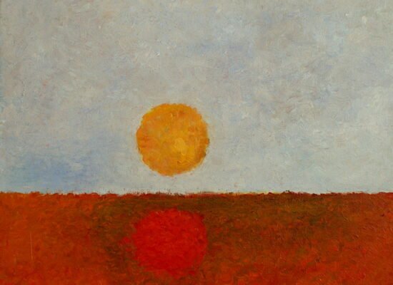 SOLARIS von Martin Eller, Öl auf Leinwand 60 x 50 cm, 2025 - Galerie Alte Schule