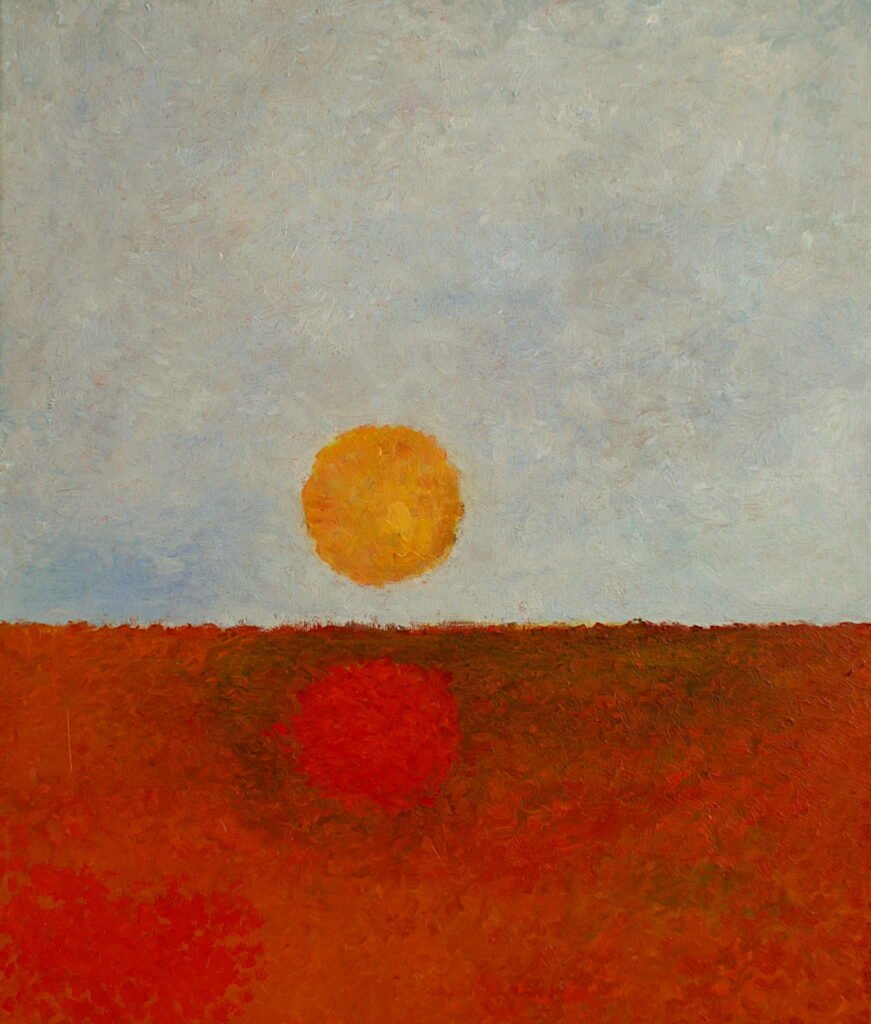 SOLARIS von Martin Eller, Öl auf Leinwand 60 x 50 cm, 2025 - Galerie Alte Schule