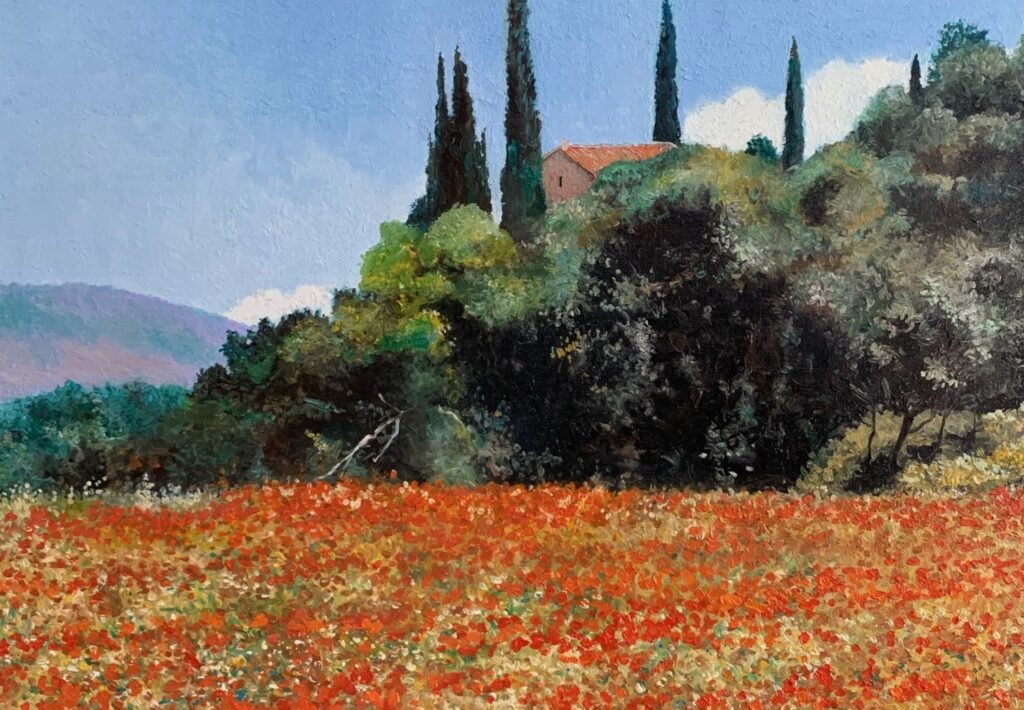MOHNFELD von Martin Eller MOHNFELD von Martin Eller, Öl auf Leinwand - Galerie Alte Schule